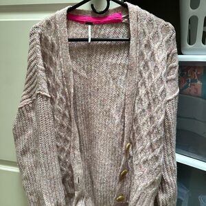 Free people Molly cable knit cardigan size xs